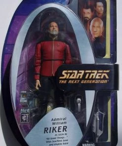 Art Asylum STAR TREK THE NEXT GENERATION ADMIRAL WILLIAM RIKER ACTION FIGURE Action Figures