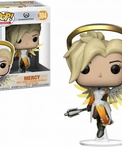 Funko Pop! Games: Overwatch MERCY #304 Figure W/ Protector