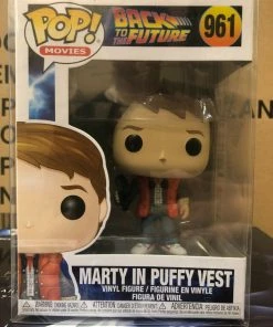 Funko POP! Movies: Back To The Future MARTY In PUFFY VEST #961 W/ Protector