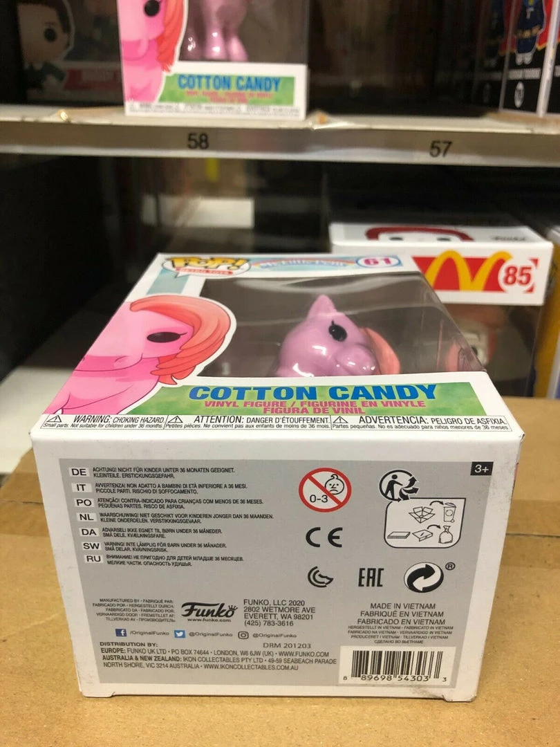 Funko POP! Retro Toys: My Little Pony COTTON CANDY Figure #61 W/ Protector 6 Funko POP! Retro Toys: My Little Pony COTTON CANDY Figure #61 W/ Protector