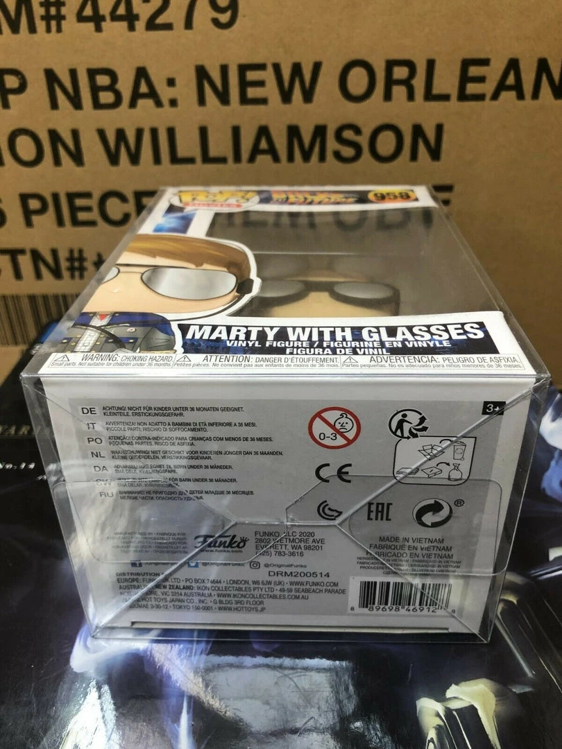 Funko POP! Movies Back To The Future MARTY With Glasses Figure #958 W/ Protector 6 Funko POP! Movies Back To The Future MARTY With Glasses Figure #958 W/ Protector