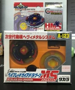 Takara Tomy Beyblade A-123 Starter Gaia Dragoon MS Vintage US SELLER