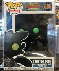 Funko POP! Movies: How To Train Your Dragon 3 TOOTHLESS Figure #686 W/ Protector