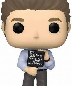 Funko POP! TV The Office Jim With Nonsense Sign Figure W/ Protector