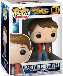 Funko POP! Movies: Back To The Future MARTY In PUFFY VEST #961 W/ Protector