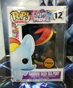 Funko POP! My Little Pony RAINBOW DASH SEA PONY Glitter Chase #12 W/ Protector