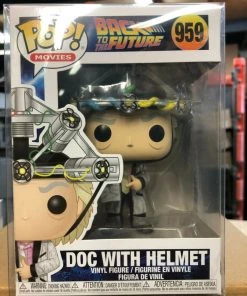 Funko Pop! Movies: Back To The Future DOC With HELMET Figure #959 W/ Protector