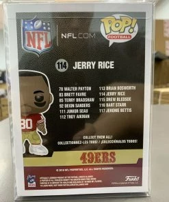 Funko POP! NFL Legends 49ers JERRY RICE Figure #114 W/ Protector