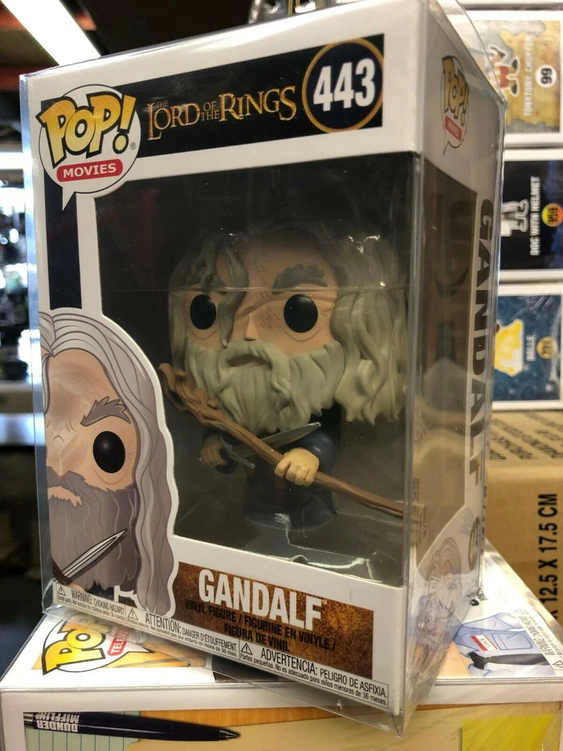 Funko POP! Movies: The Lord Of The Rings GANDALF Figure #443 W/ Protector 4 Funko POP! Movies: The Lord Of The Rings GANDALF Figure #443 W/ Protector