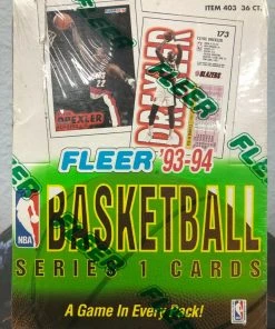 Toystops Collectible Cards Fleer 1993-94 Basketball Series 1 Cards Hobby BOX NEW/SEALED