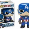 FUNKO Pop! Marvel Captain America Civil War Captain America #125 W/ Protector