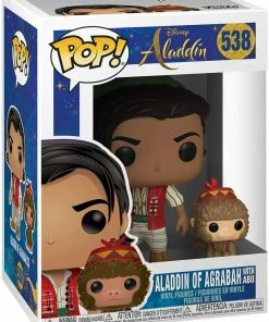 Action Figures Funko - POP Disney: Aladdin Live Action - Aladdin With Abu Figure W/ Protector 8 Action Figures Funko - POP Disney: Aladdin Live Action - Aladdin With Abu Figure W/ Protector