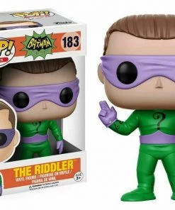 Funko POP! Heroes: Batman Classic TV Series THE RIDDLER Figure #183 DAMAGE BOX