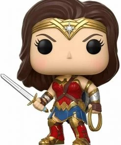 Toystops Funko POP! Heroes: DC Justice League WONDER WOMEN Figure #206 DAMAGE BOX
