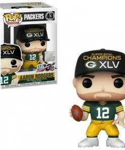 Funko POP! Football NFL Packers AARON RODGERS Champions XLV #43 DAMAGE BOX