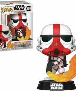 Funko POP! The Mandalorian INCINERATOR STORMTROOPER Figure #350 W/ Protector