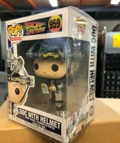 Funko Pop! Movies: Back To The Future DOC With HELMET Figure #959 W/ Protector