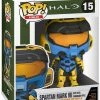 Funko POP! Games: Halo SPARTAN MARK VII Yellow And Blue Figure #15 DAMAGE BOX