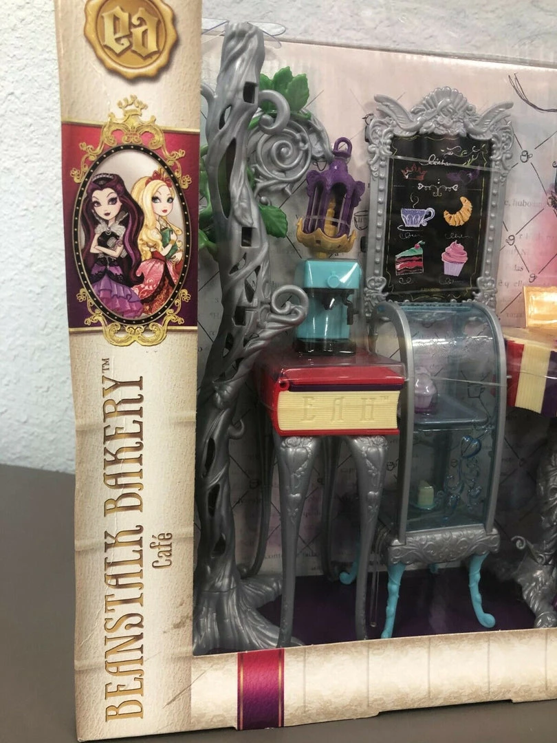 Mattel Dolls Ever After High Beanstalk Bakery Cafe Set DAMAGE BOX 4 Mattel Dolls Ever After High Beanstalk Bakery Cafe Set DAMAGE BOX