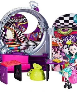 Ever After High Way Too Wonderland High And Raven Queen Playset CJC40-CO Dolls 12 Ever After High Way Too Wonderland High And Raven Queen Playset CJC40-CO Dolls