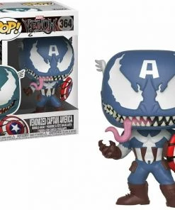 Funko Pop Marvel 32686 Venomized Captain America Vinyl Figure 364 W/ Protector