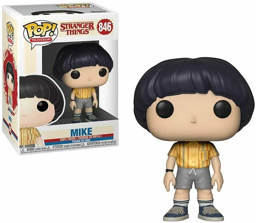 Funko Pop! Stranger Things Mike Michael Wheeler Figure #846 W/ Protector 4 Funko Pop! Stranger Things Mike Michael Wheeler Figure #846 W/ Protector