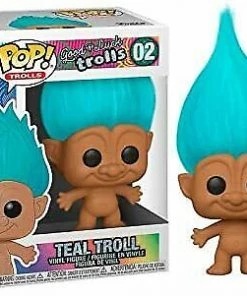 Funko Pop Trolls: Good Luck Trolls - Teal Troll Figure #44603 With Protector