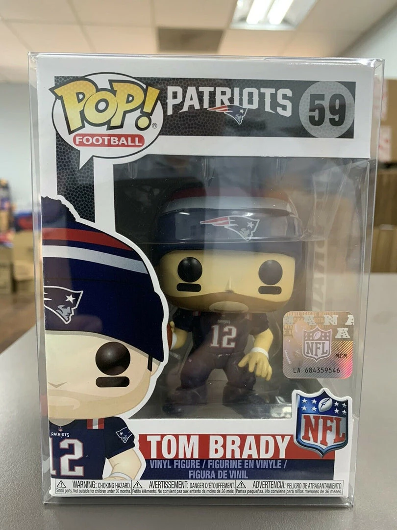 Funko POP! NFL TOM BRADY Patriots Figure #59 W/ Protector 3 Funko POP! NFL TOM BRADY Patriots Figure #59 W/ Protector