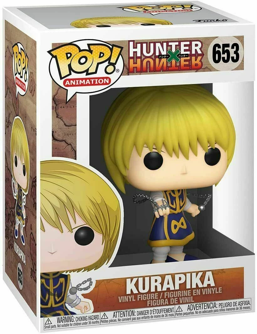 Funko POP! Anime: Hunter X Hunter KURAPIKA Figure #653 DAMAGE BOX 3 Funko POP! Anime: Hunter X Hunter KURAPIKA Figure #653 DAMAGE BOX