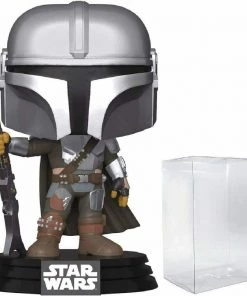 Funko POP! Star Wars The Mandalorian Vinyl Figure #345 New Armor W/ Protector