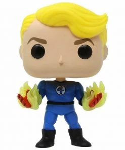 Funko POP! Marvel: Fantastic 4 HUMAN TORCH Specialty Series Figure DAMAGE BOX