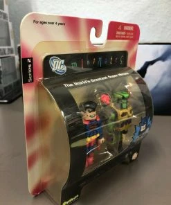 DC Direct Minimates Series 2 Battle Damaged SUPERMAN Vs BRAINIAC 13 Mini Figures