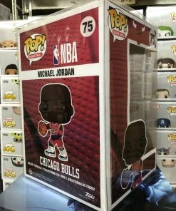 Funko Pop! Basketball: NBA Bulls MICHAEL JORDAN 10-inch Figure #75 W/ Protector