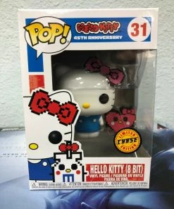 Funko POP! Sanrio HELLO KITTY 8 Bit CHASE Figure #31 W/ Protector