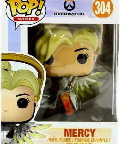 Funko Pop! Games: Overwatch MERCY #304 Figure W/ Protector 8 Funko Pop! Games: Overwatch MERCY #304 Figure W/ Protector