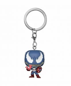 Keychains Funko POP! Pocket Keychain Marvel Venom VENOMIZED CAPTAIN AMERICA Figure