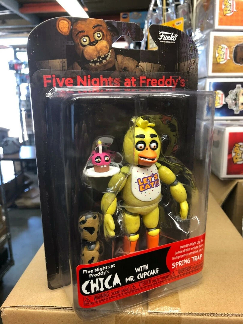 FUNKO Five Nights At Freddy's CHICA With Mr. CUPCAKE Figure NEW 5 FUNKO Five Nights At Freddy's CHICA With Mr. CUPCAKE Figure NEW