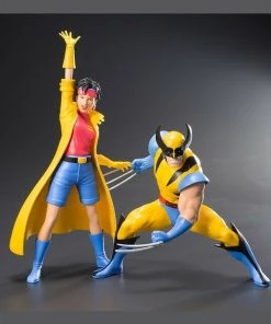 Figures & Bishoujo Statues Kotobukiya Marvel Universe X?Men '92 Wolverine & Jubilee Two Pack Artfx+ Statue