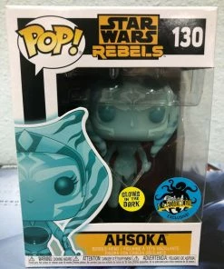 Funko POP! Star Wars Rebels AHSOKA LA Comic Con Exclusive GITD #130 W/ Protector
