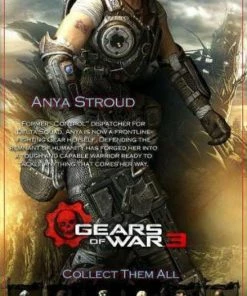 NECA Gears Of War 3 Anya Stroud Action Figure [Lancer] NEW