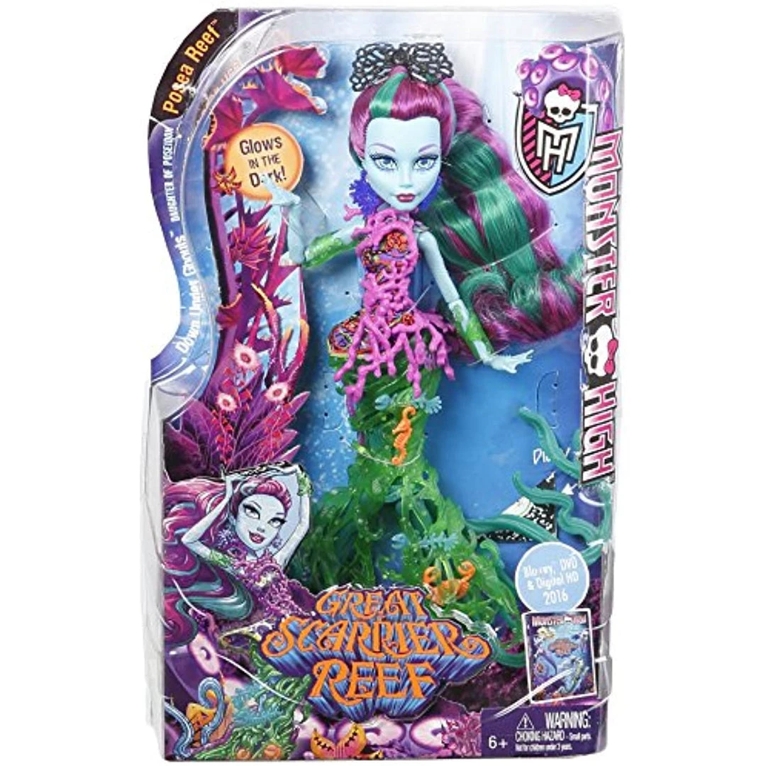 Dolls Monster High Great Scarrier Reef Down Under Ghouls Posea Reef Doll NEW 8 Dolls Monster High Great Scarrier Reef Down Under Ghouls Posea Reef Doll NEW