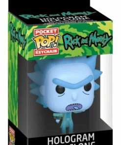 Funko Pop! Keychains: Rick And Morty - Hologram Rick Clone Vinyl Keychain
