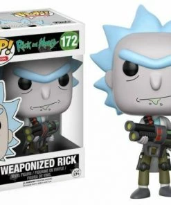Funko POP! Anime: Rick And Morty WEAPONIZED RICK Figure #172 DAMAGE BOX
