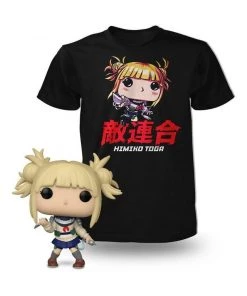 Funko POP And Tee: My Hero Academia Himiko Unmasked Vinyl Figure And Mens T-Shirt GameStop Exclusive